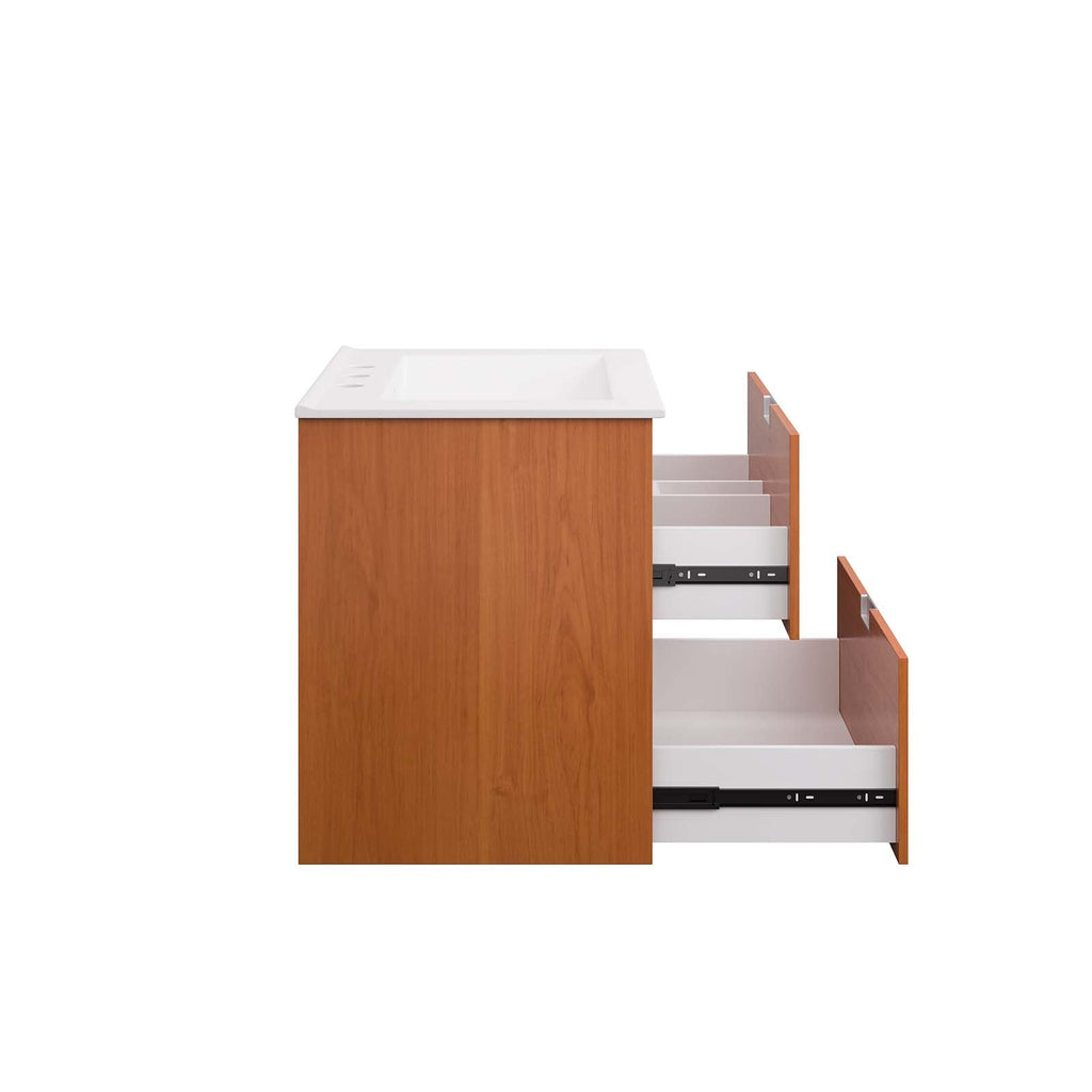 Scenic 24" Wall-Mount Bathroom Vanity by Modway