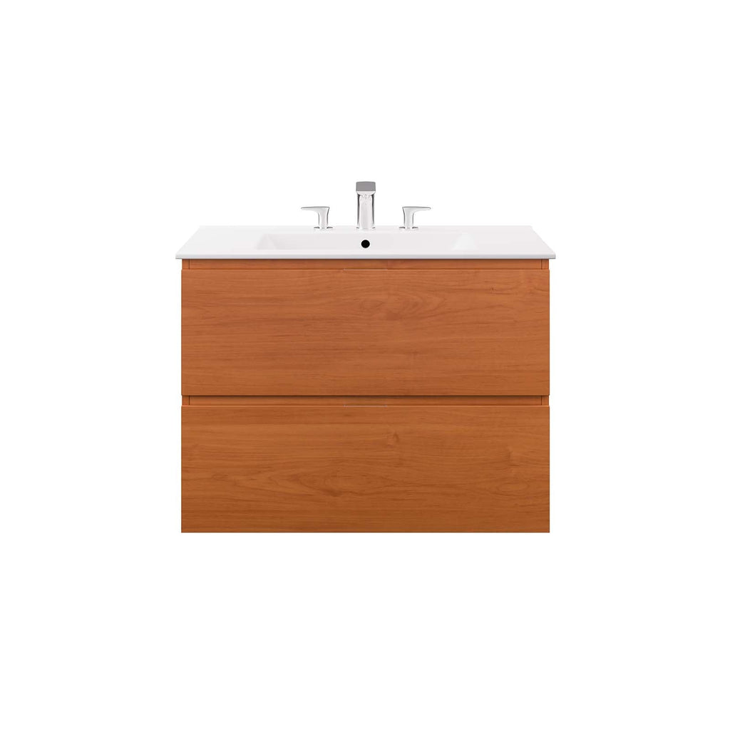 Scenic 30" Wall-Mount Bathroom Vanity by Modway