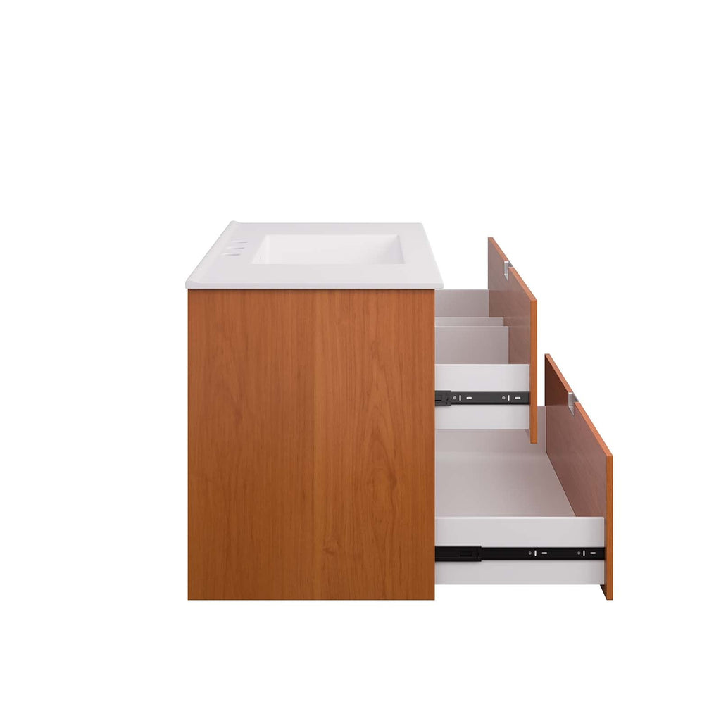 Scenic 36" Wall-Mount Bathroom Vanity by Modway
