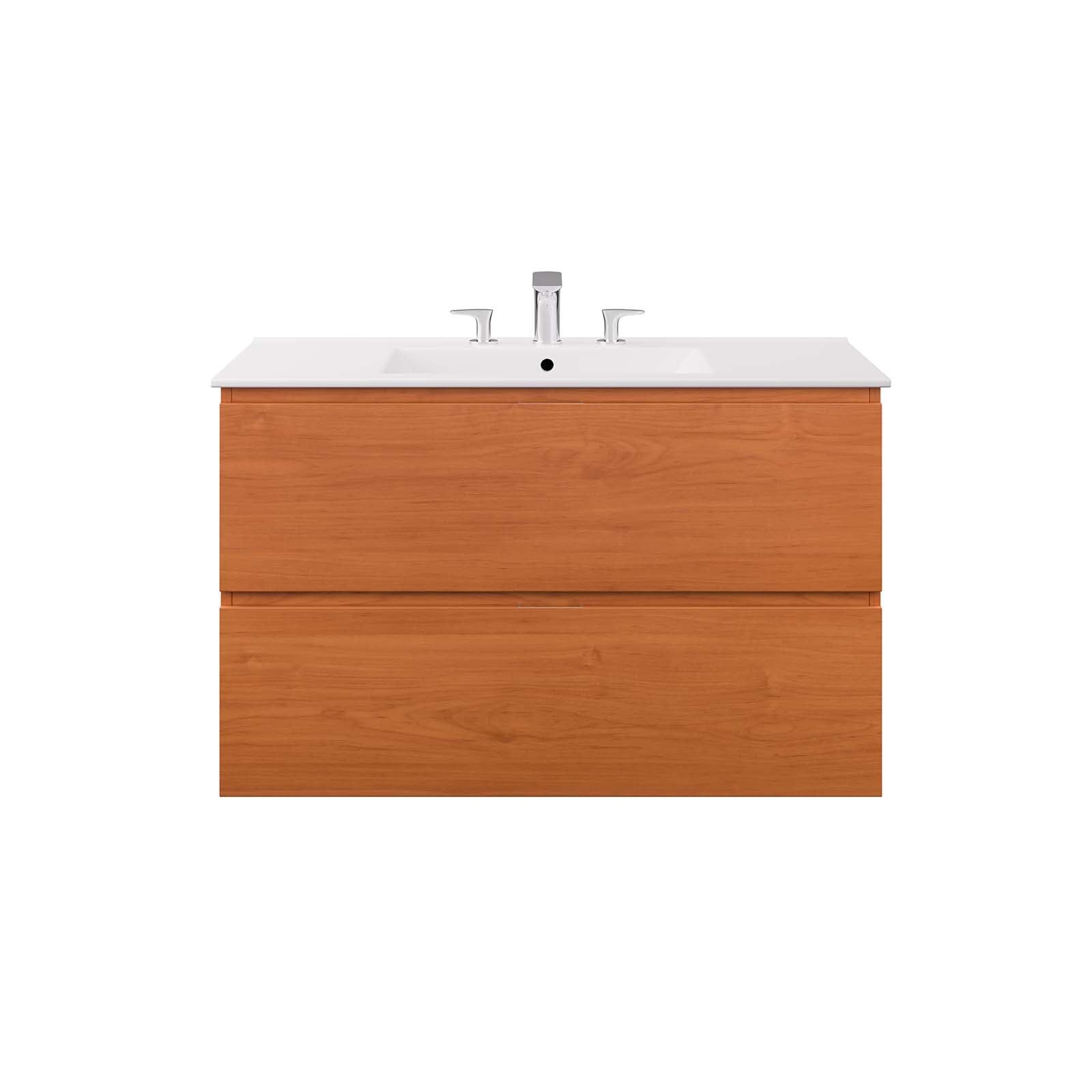 Scenic 36" Wall-Mount Bathroom Vanity by Modway