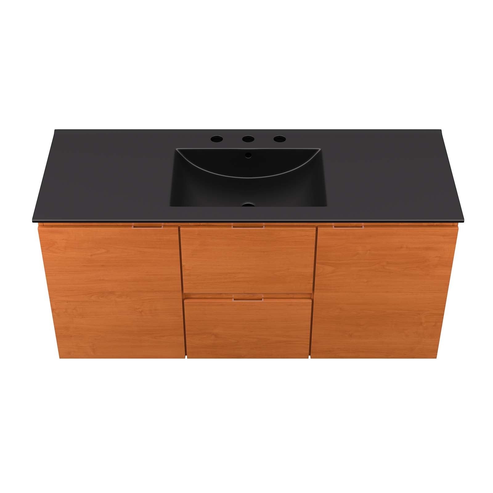 Scenic 48" Wall-Mount Bathroom Vanity by Modway