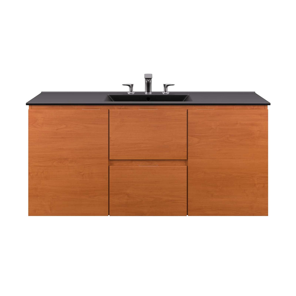 Scenic 48" Wall-Mount Bathroom Vanity by Modway