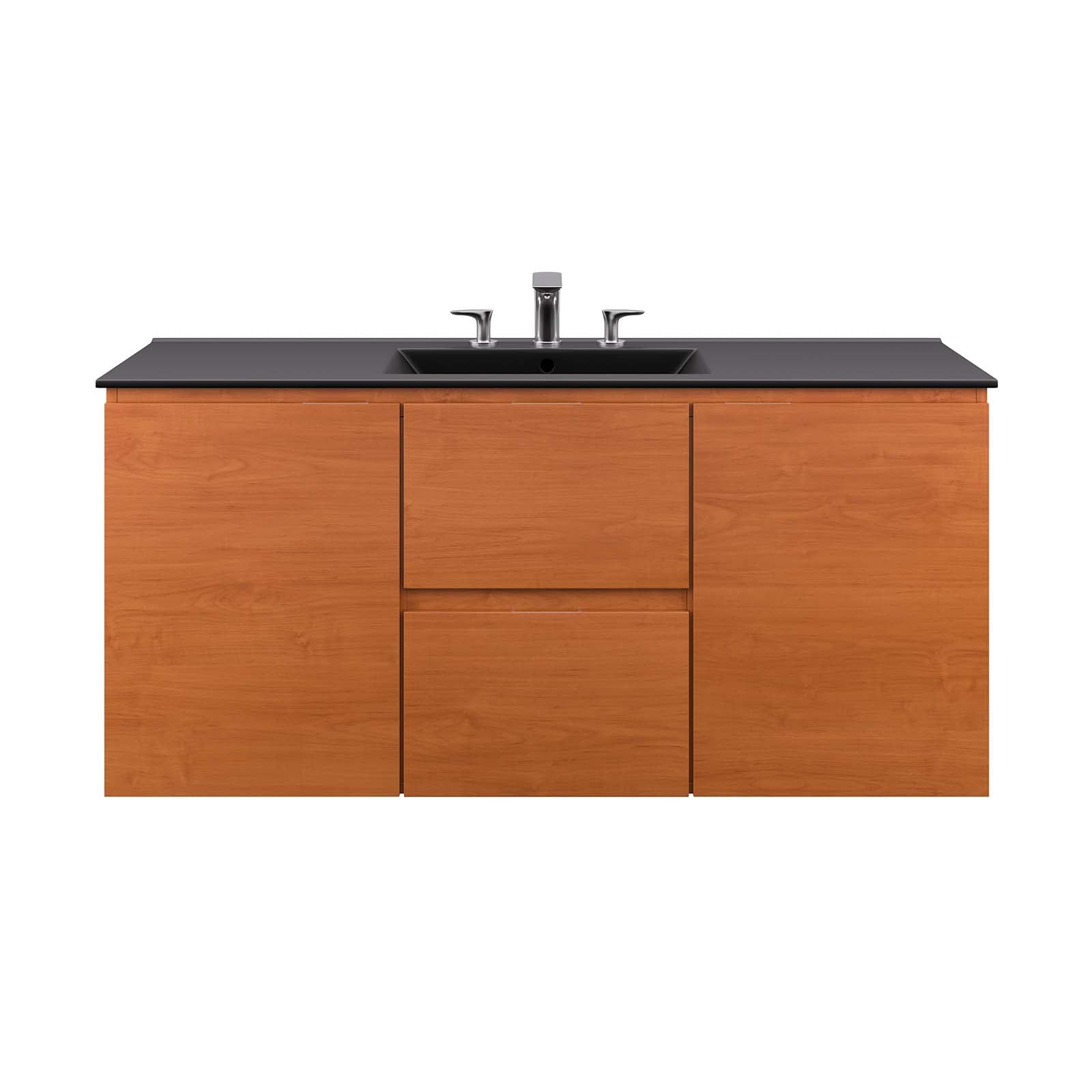Scenic 48" Wall-Mount Bathroom Vanity by Modway