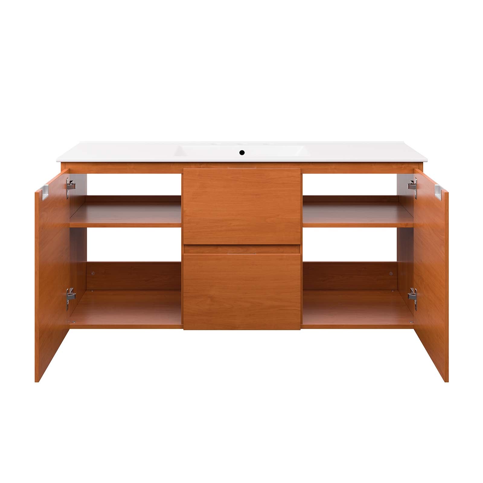 Scenic 48" Wall-Mount Bathroom Vanity by Modway