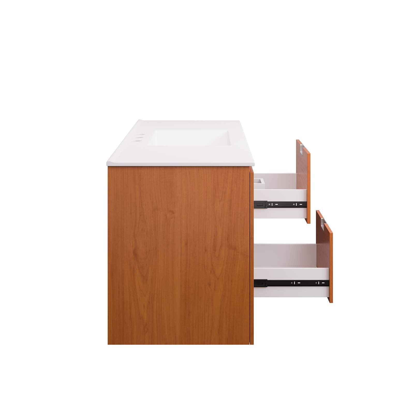 Scenic 48" Wall-Mount Bathroom Vanity by Modway