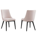 Viscount Accent Performance Velvet Dining Chairs Set of 2 by Modway