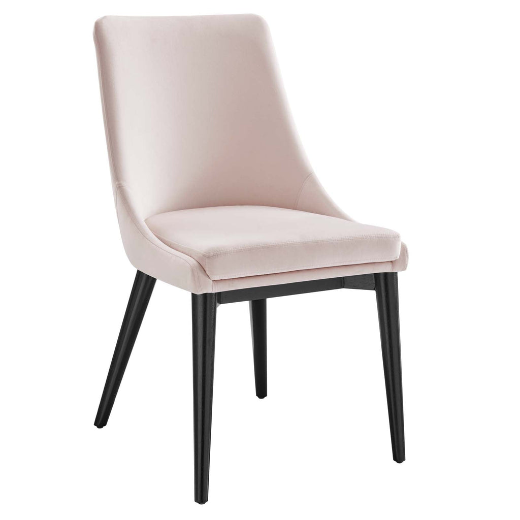 Viscount Accent Performance Velvet Dining Chairs Set of 2 by Modway