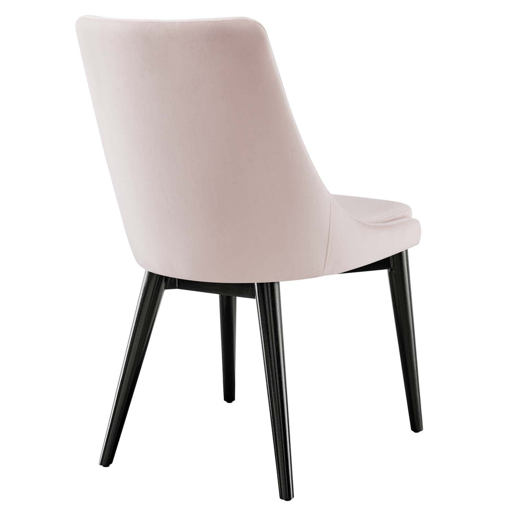 Viscount Accent Performance Velvet Dining Chairs Set of 2 by Modway