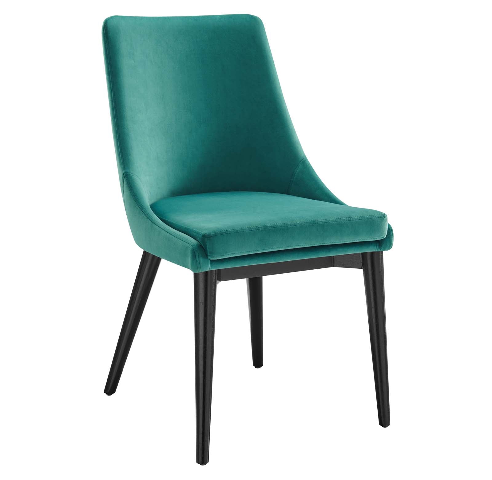 Viscount Accent Performance Velvet Dining Chairs Set of 2 by Modway