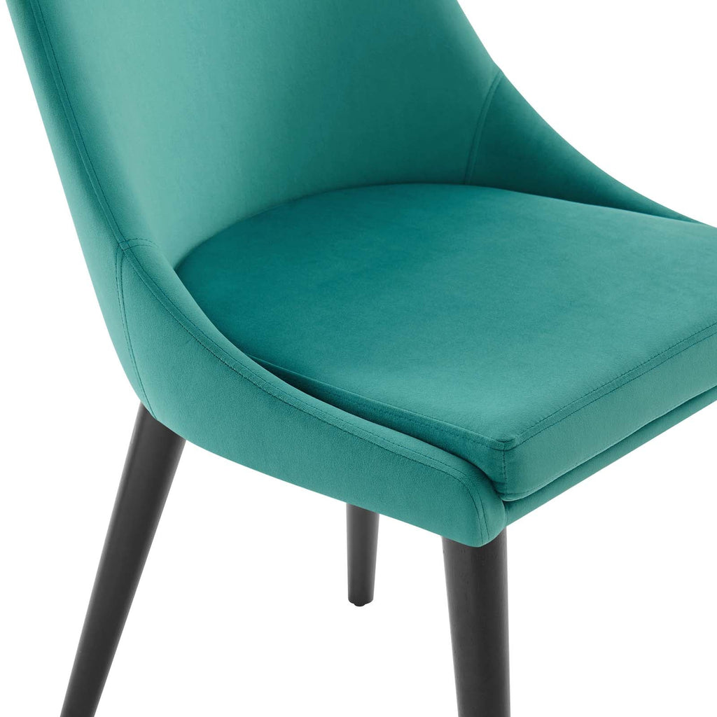 Viscount Accent Performance Velvet Dining Chairs Set of 2 by Modway