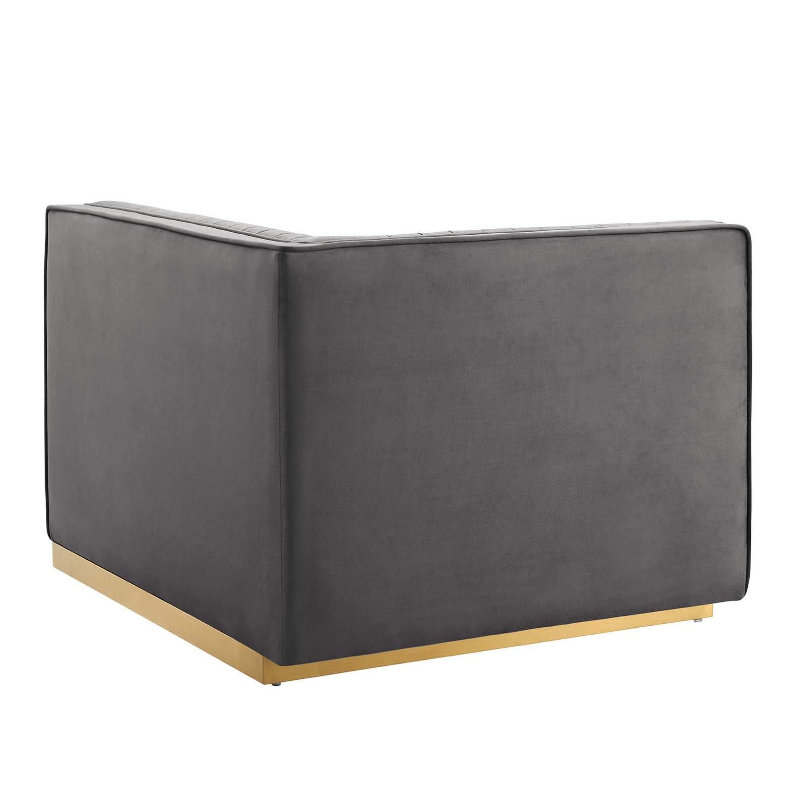 Sanguine Channel Tufted Performance Velvet Modular Sectional Sofa Loveseat by Modway