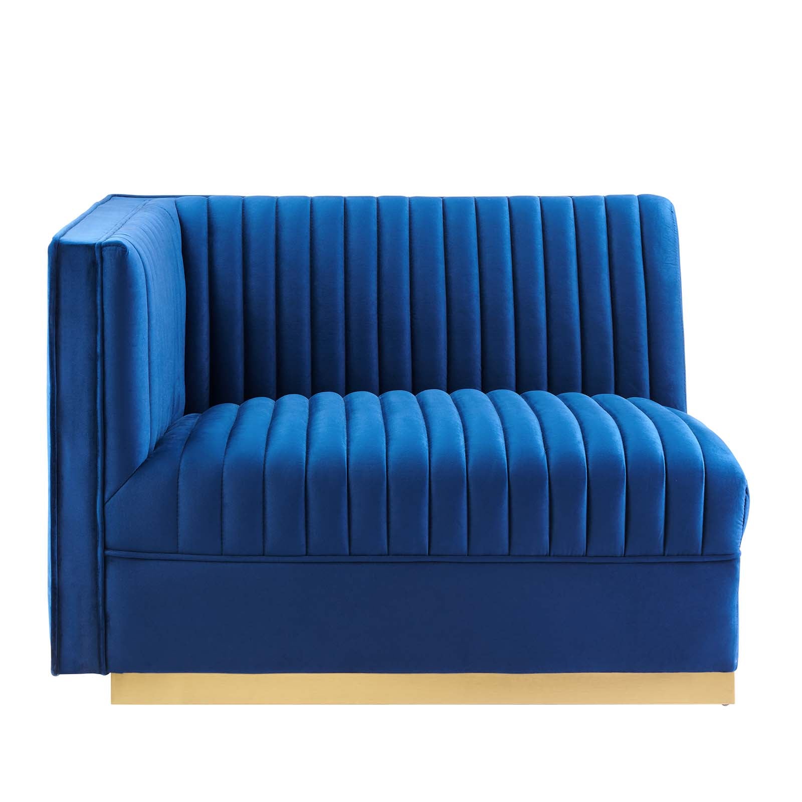 Sanguine Channel Tufted Performance Velvet Modular Sectional Sofa Loveseat by Modway
