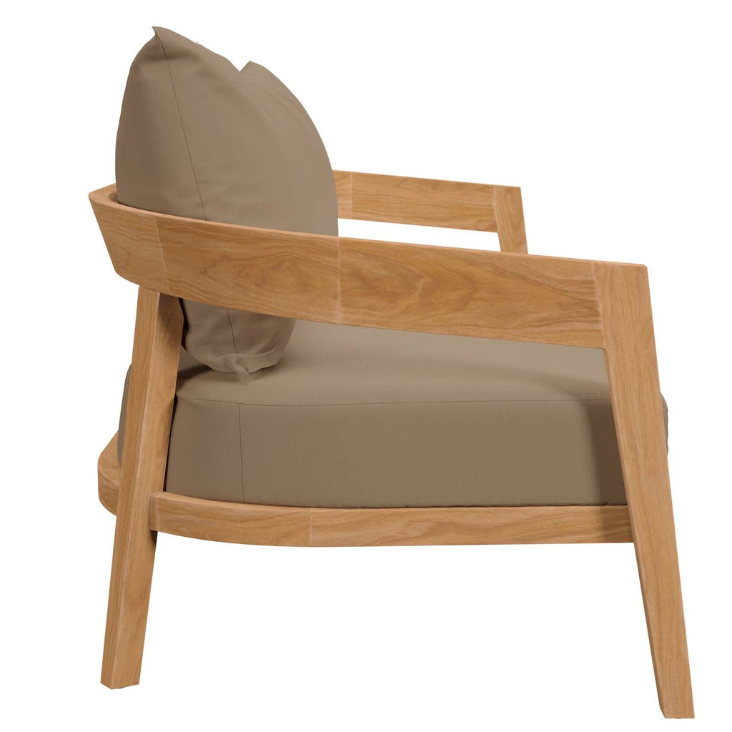 Brisbane 6-Piece Teak Wood Outdoor Patio Set by Modway