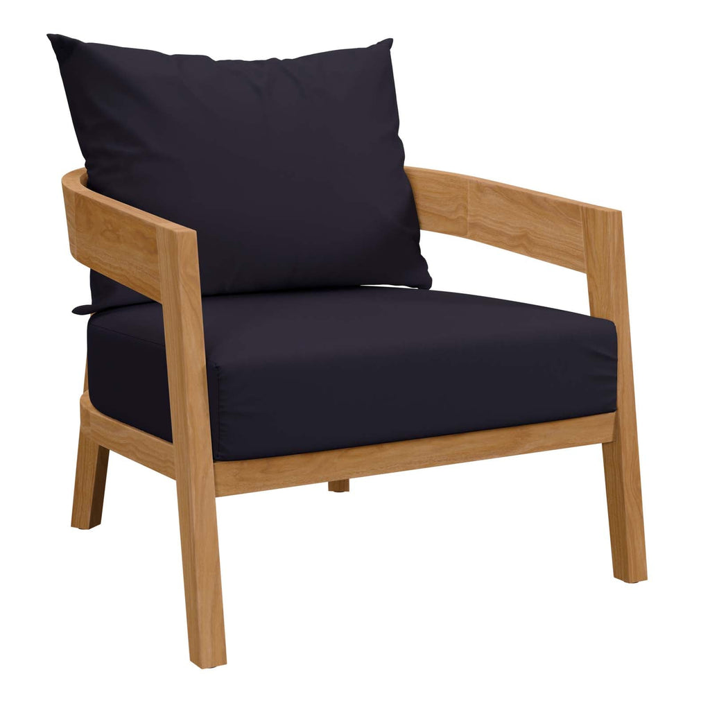 Brisbane 6-Piece Teak Wood Outdoor Patio Set by Modway