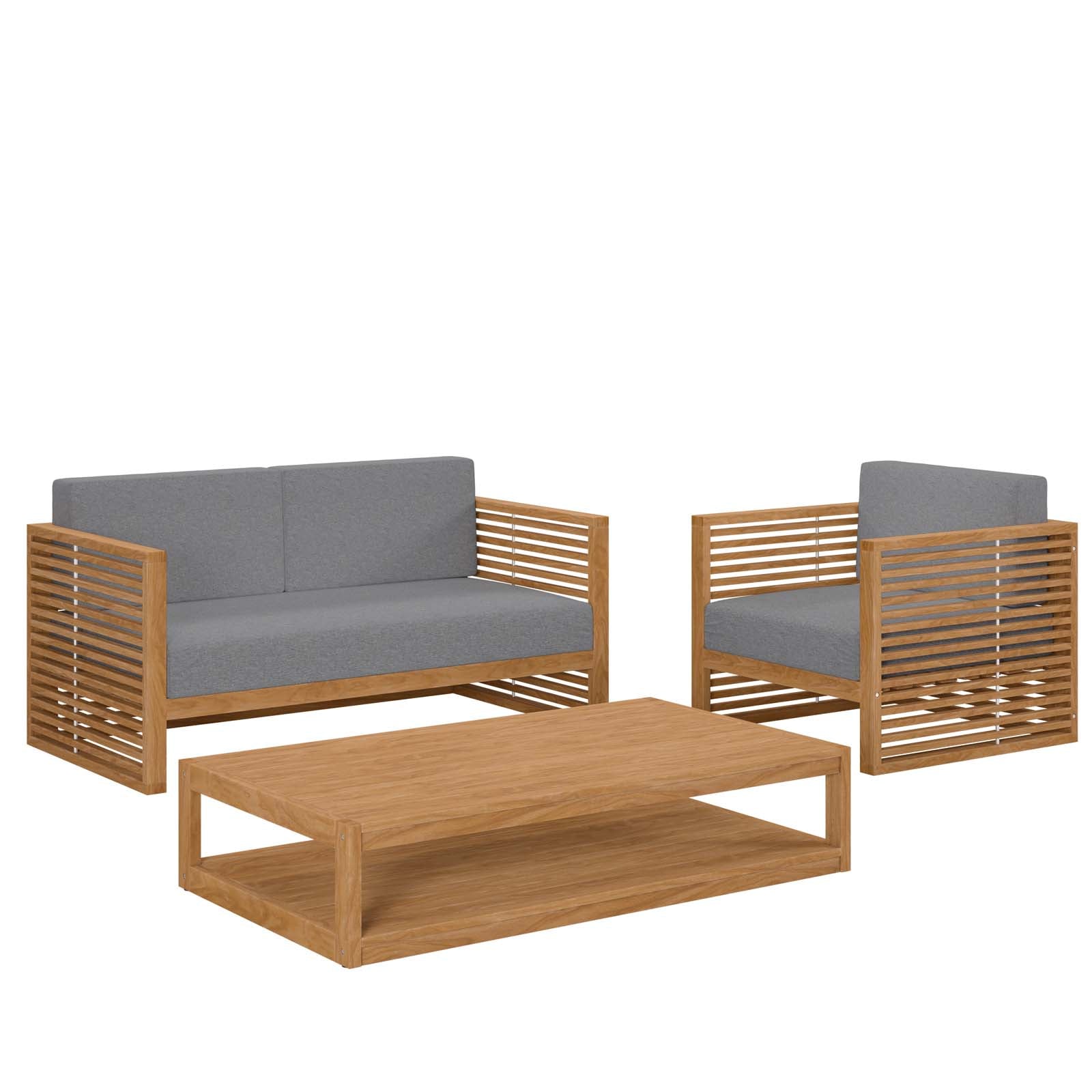 Convene 7 Piece Sectional Set in Espresso Turquoise