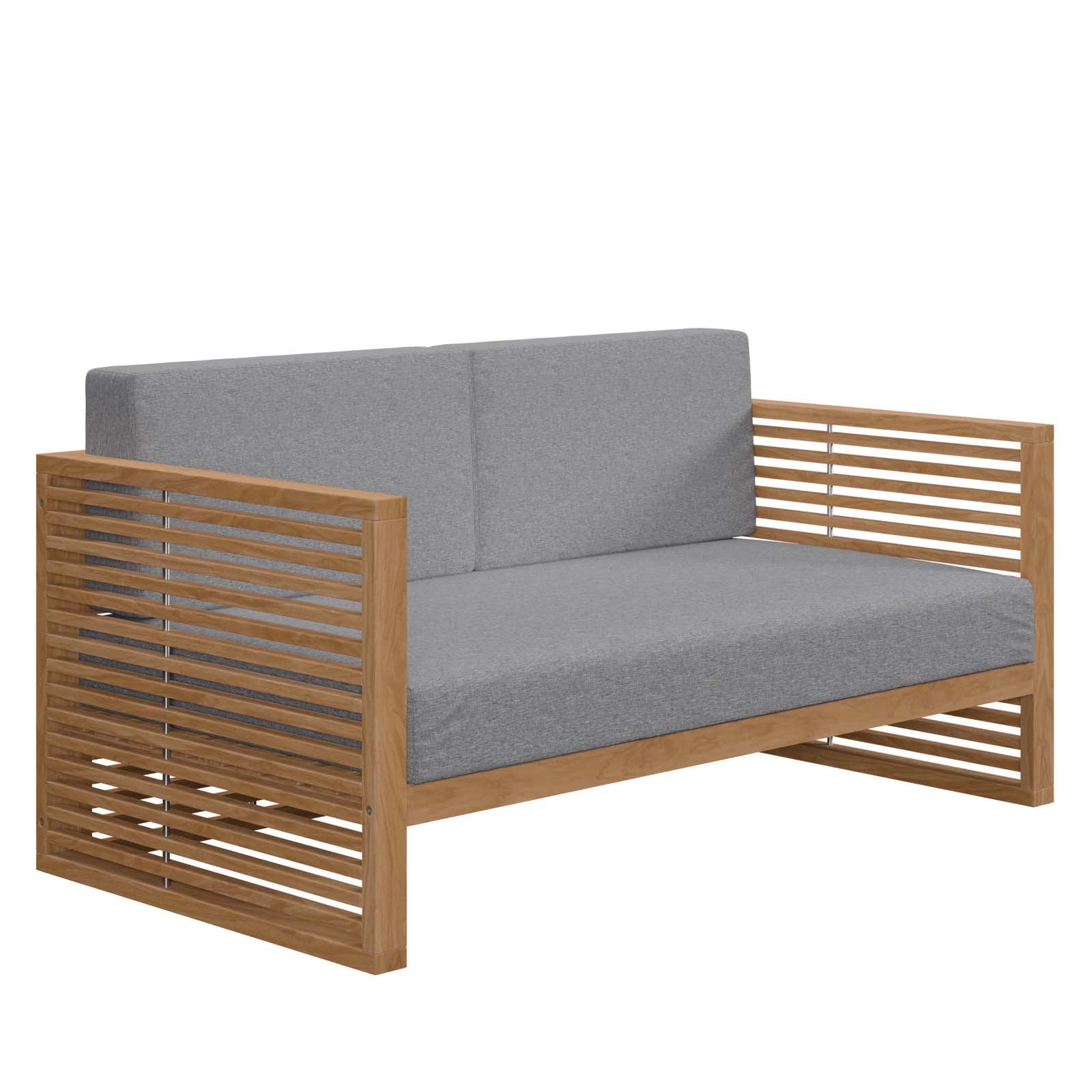 Convene 7 Piece Sectional Set in Espresso Turquoise