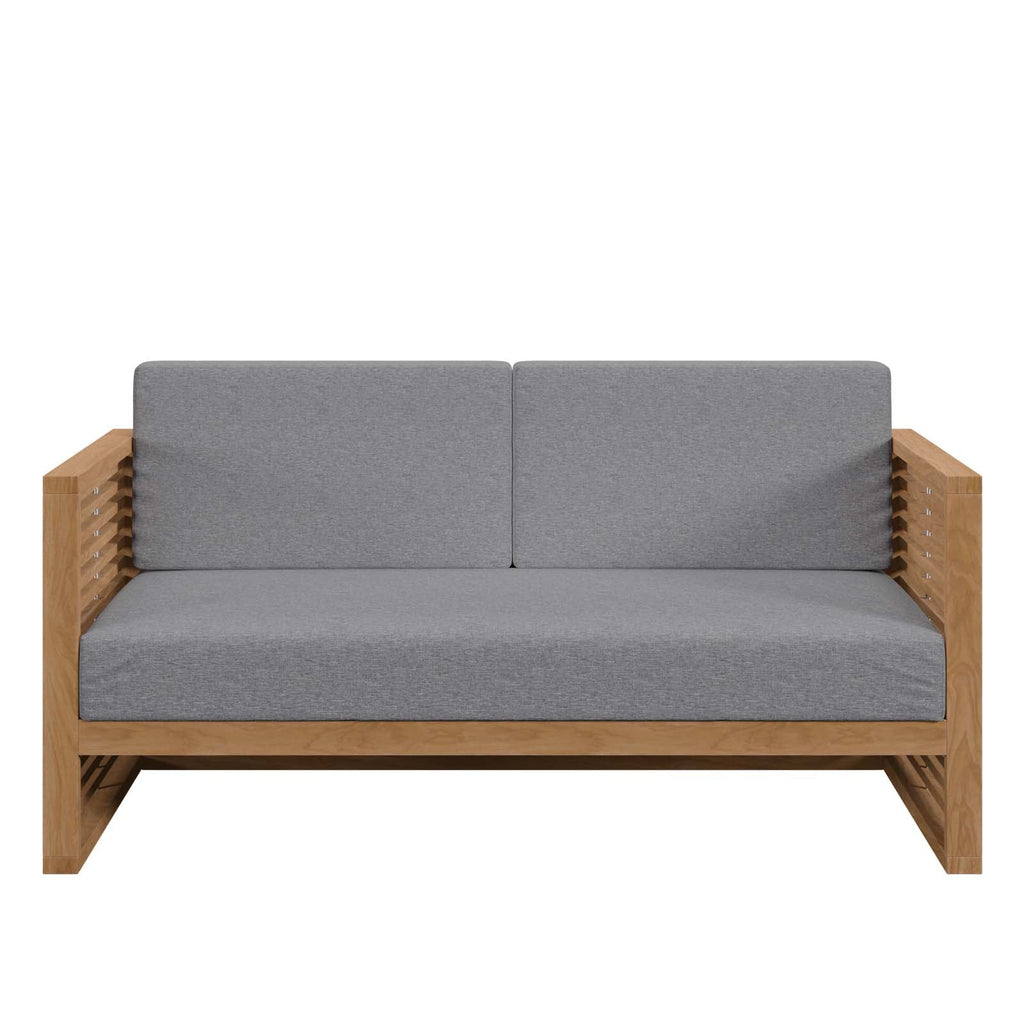 Convene 7 Piece Sectional Set in Espresso Turquoise