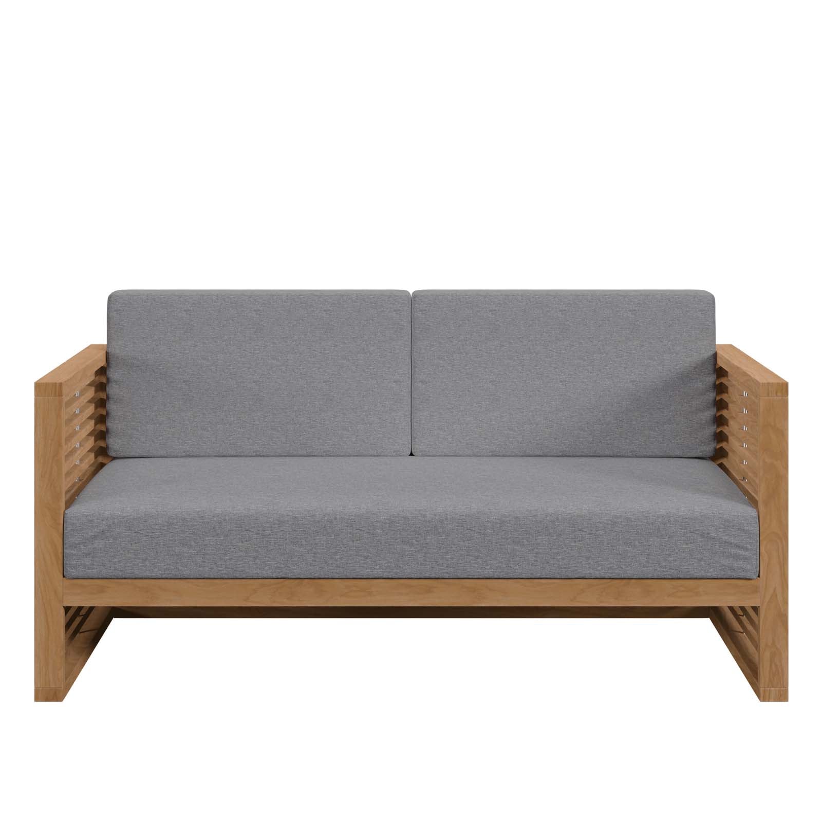 Convene 7 Piece Sectional Set in Espresso Turquoise