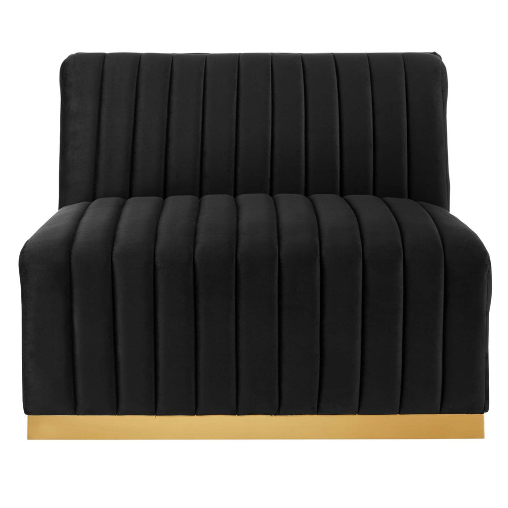 Conjure Channel Tufted 4-Piece Performance Velvet