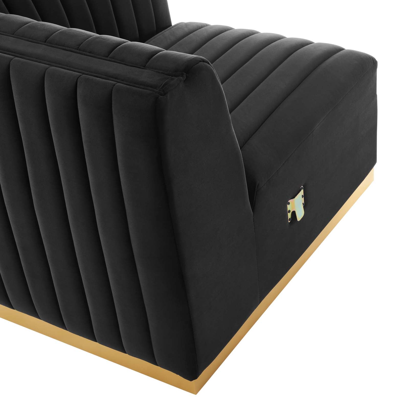 Conjure Channel Tufted Performance Velvet 4-Piece