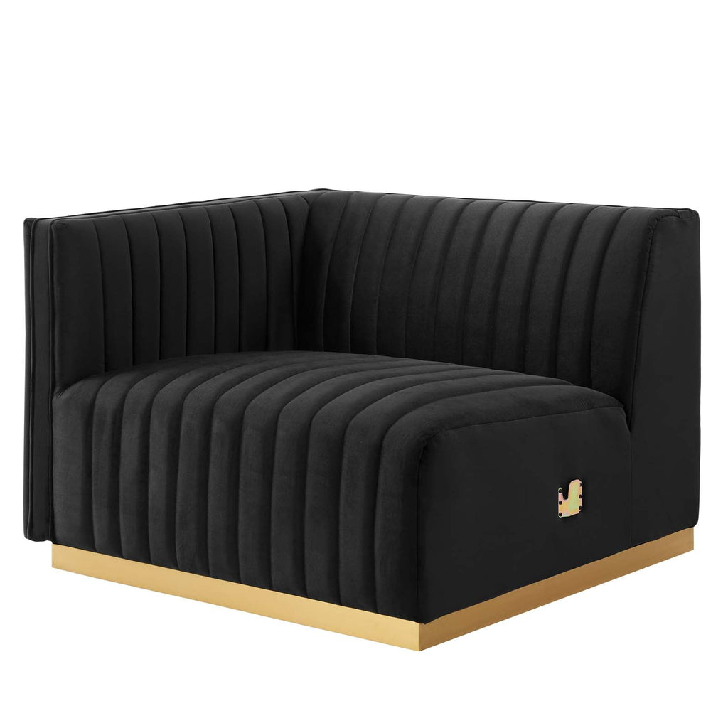 Conjure Channel Tufted Performance Velvet 5-Piece