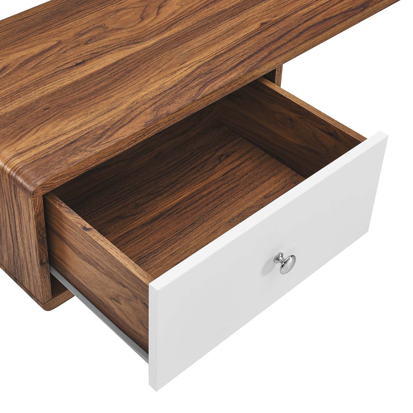Transmit 55" Wall Mount Corner Wood Office Desk by Modway