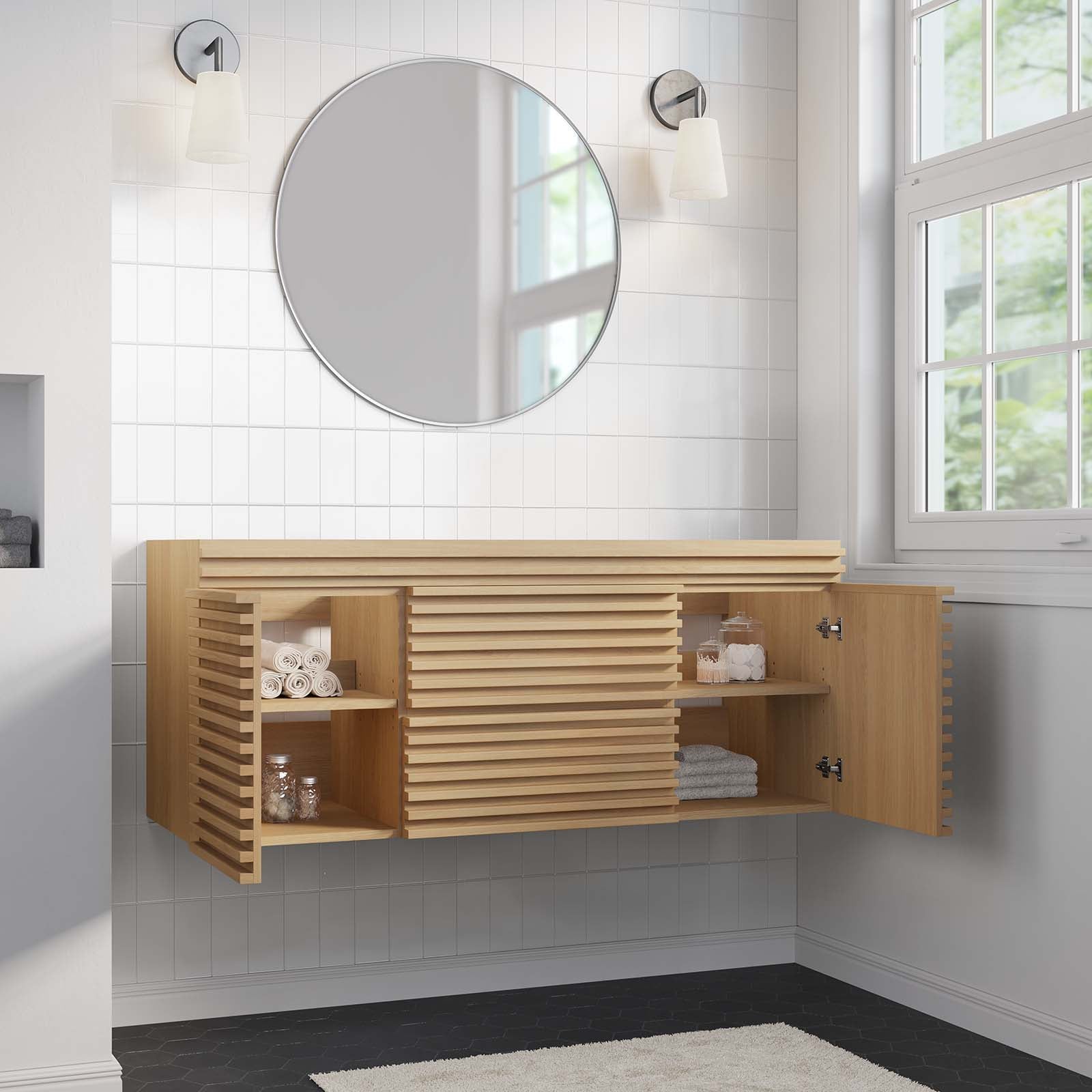 Render 48" Single Sink Compatible (Not Included) Bathroom Vanity Cabinet by Modway