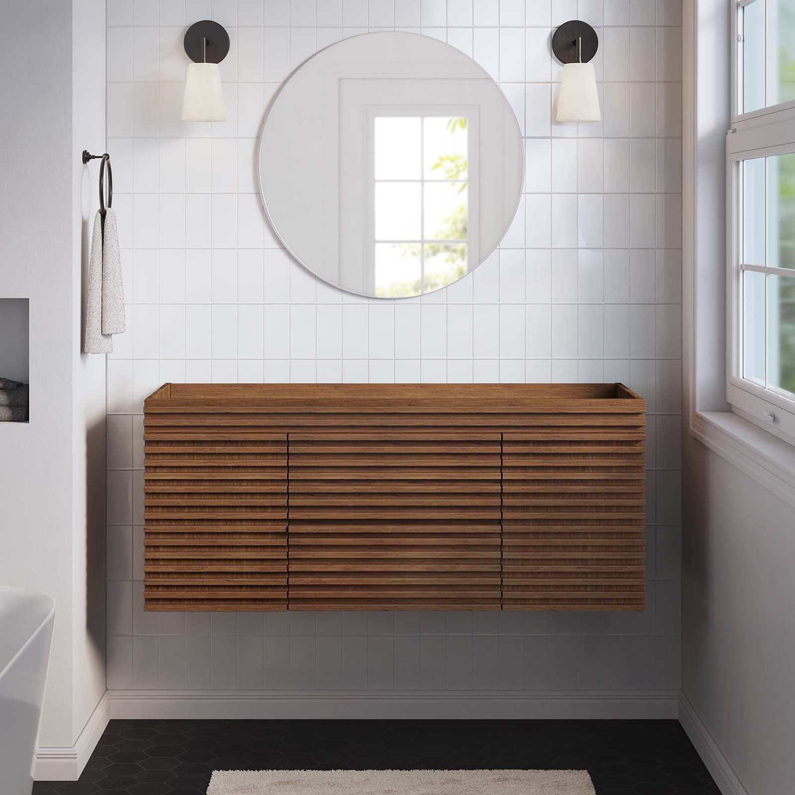 Render 48" Single Sink Compatible (Not Included) Bathroom Vanity Cabinet by Modway
