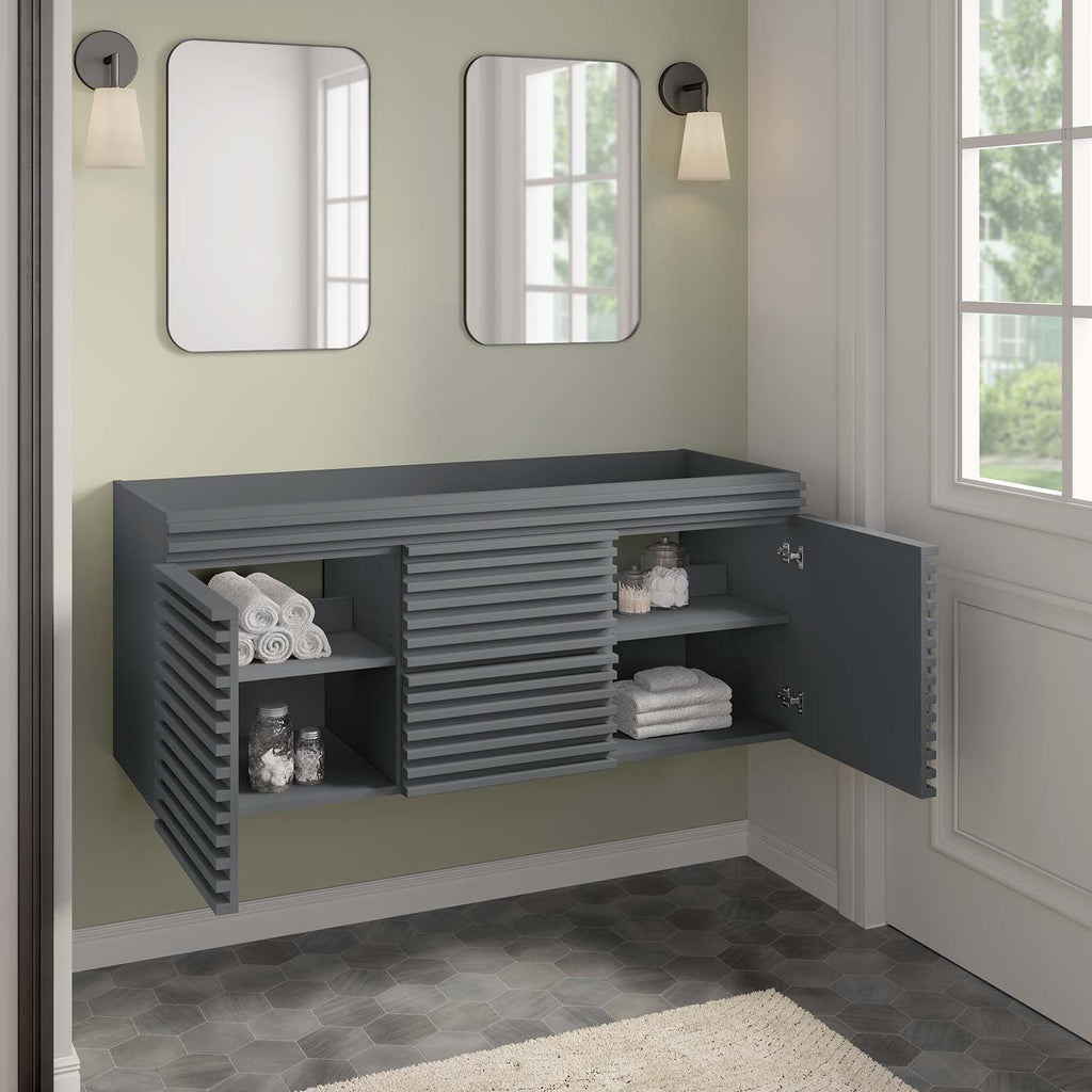 Render 48" Double Sink Compatible (Not Included) Bathroom Vanity Cabinet by Modway