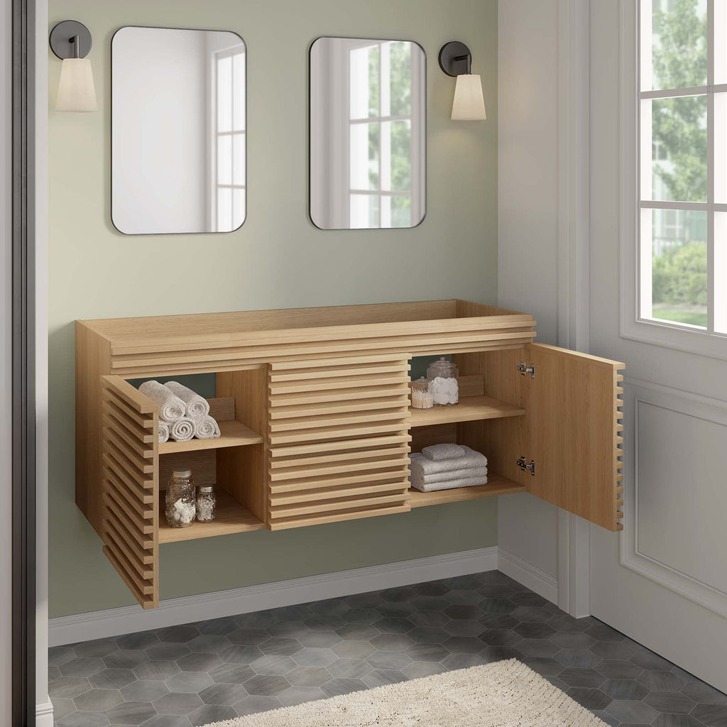 Render 48" Double Sink Compatible (Not Included) Bathroom Vanity Cabinet by Modway
