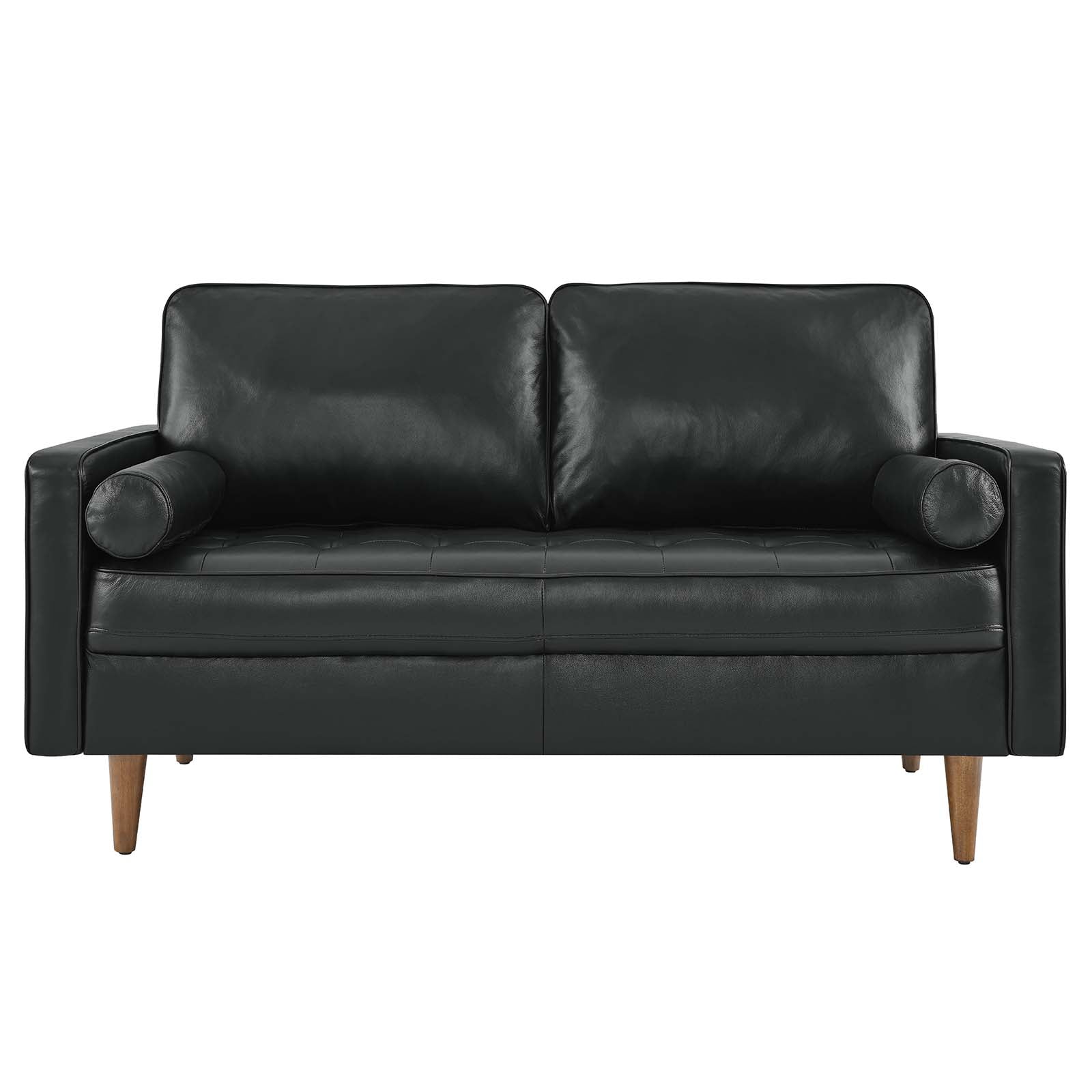 Valour Leather Loveseat by Modway