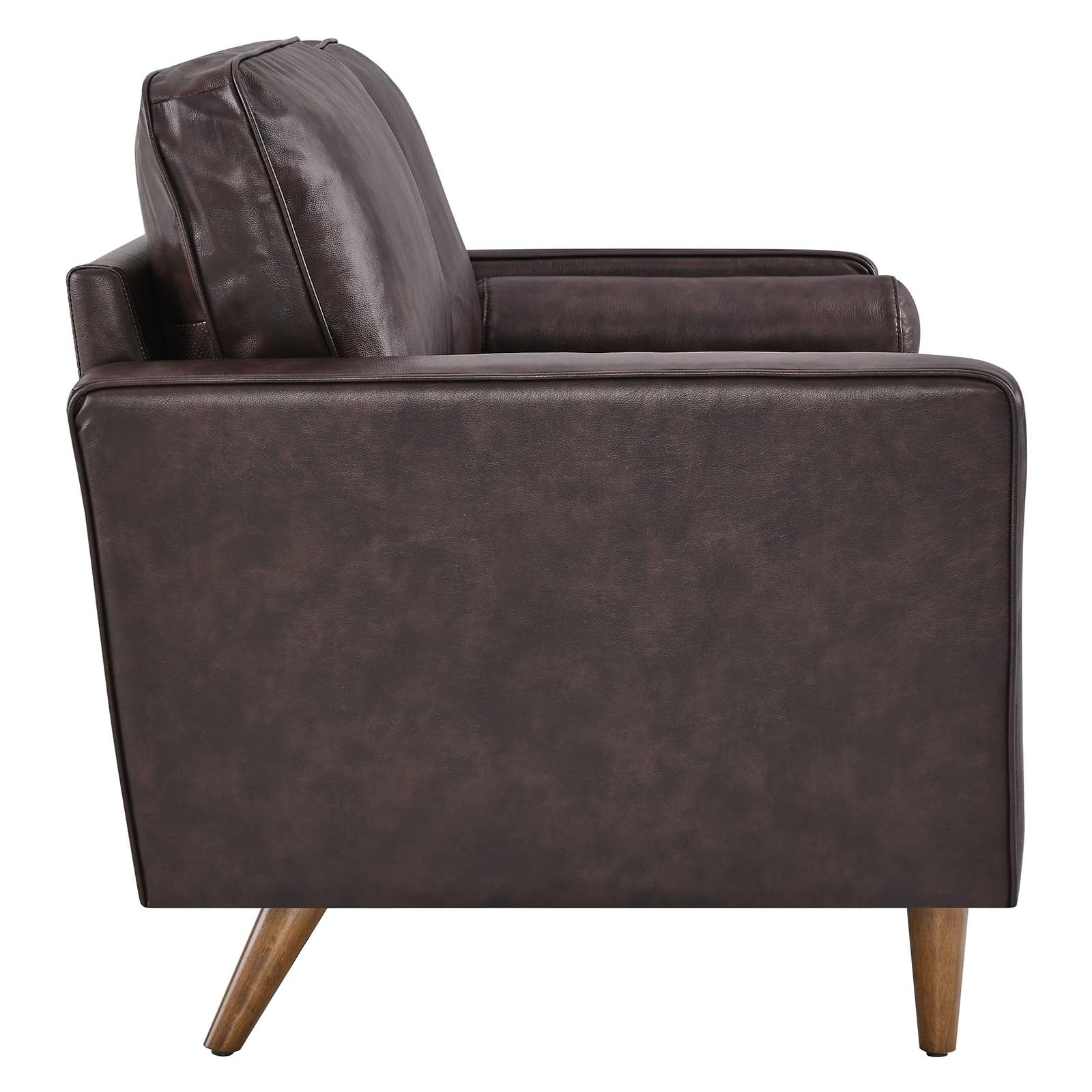 Valour Leather Loveseat by Modway