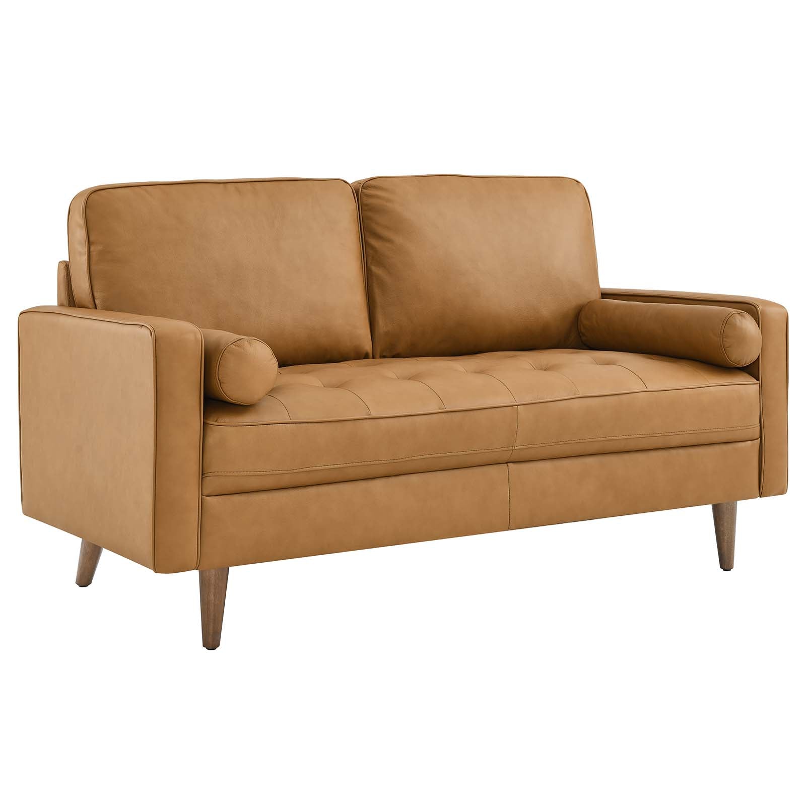 Valour Leather Loveseat by Modway