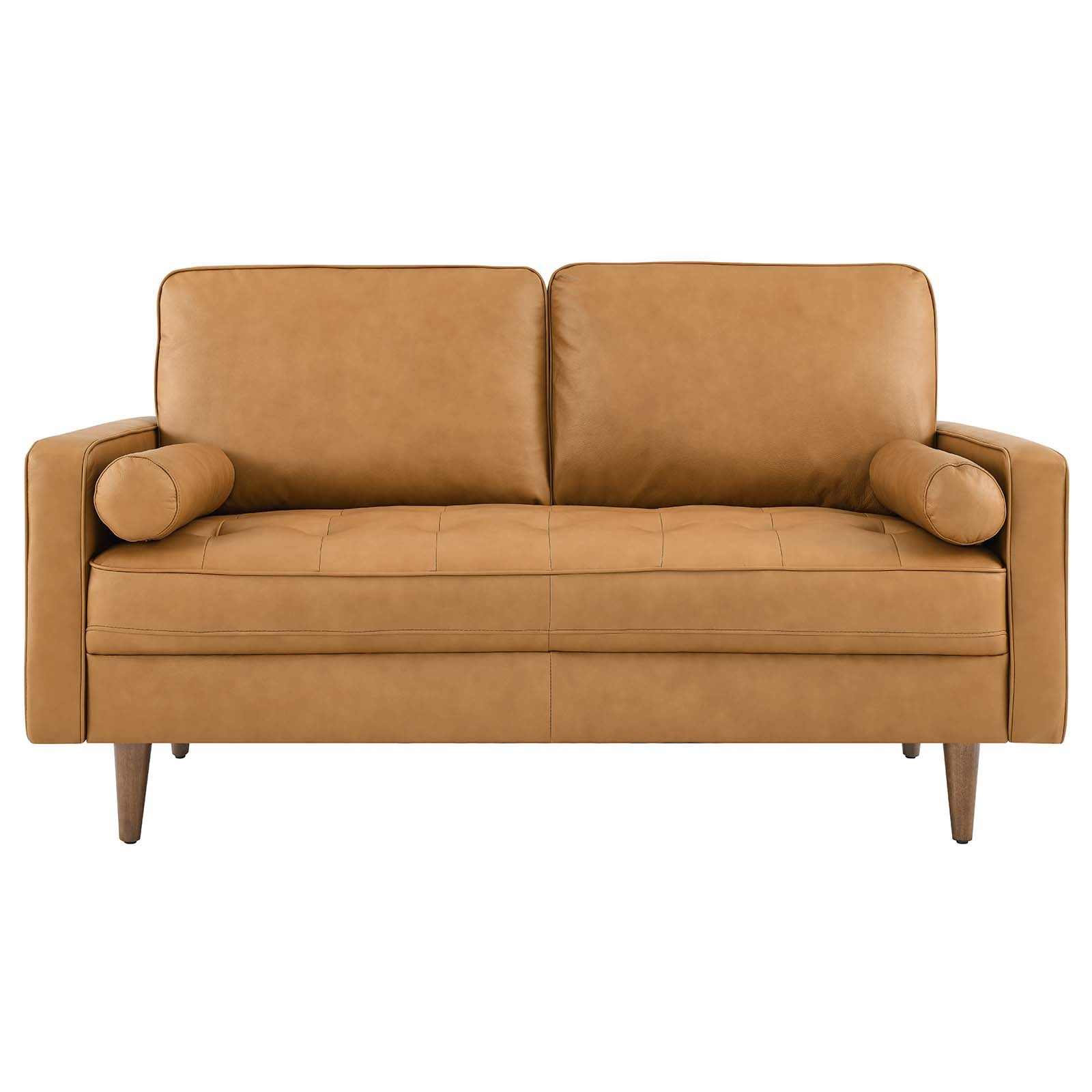 Valour Leather Loveseat by Modway