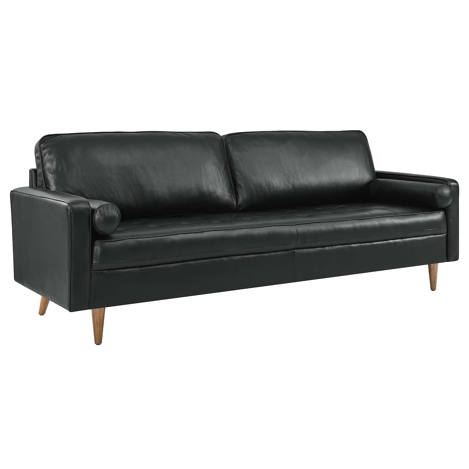Valour 88" Leather Sofa by Modway