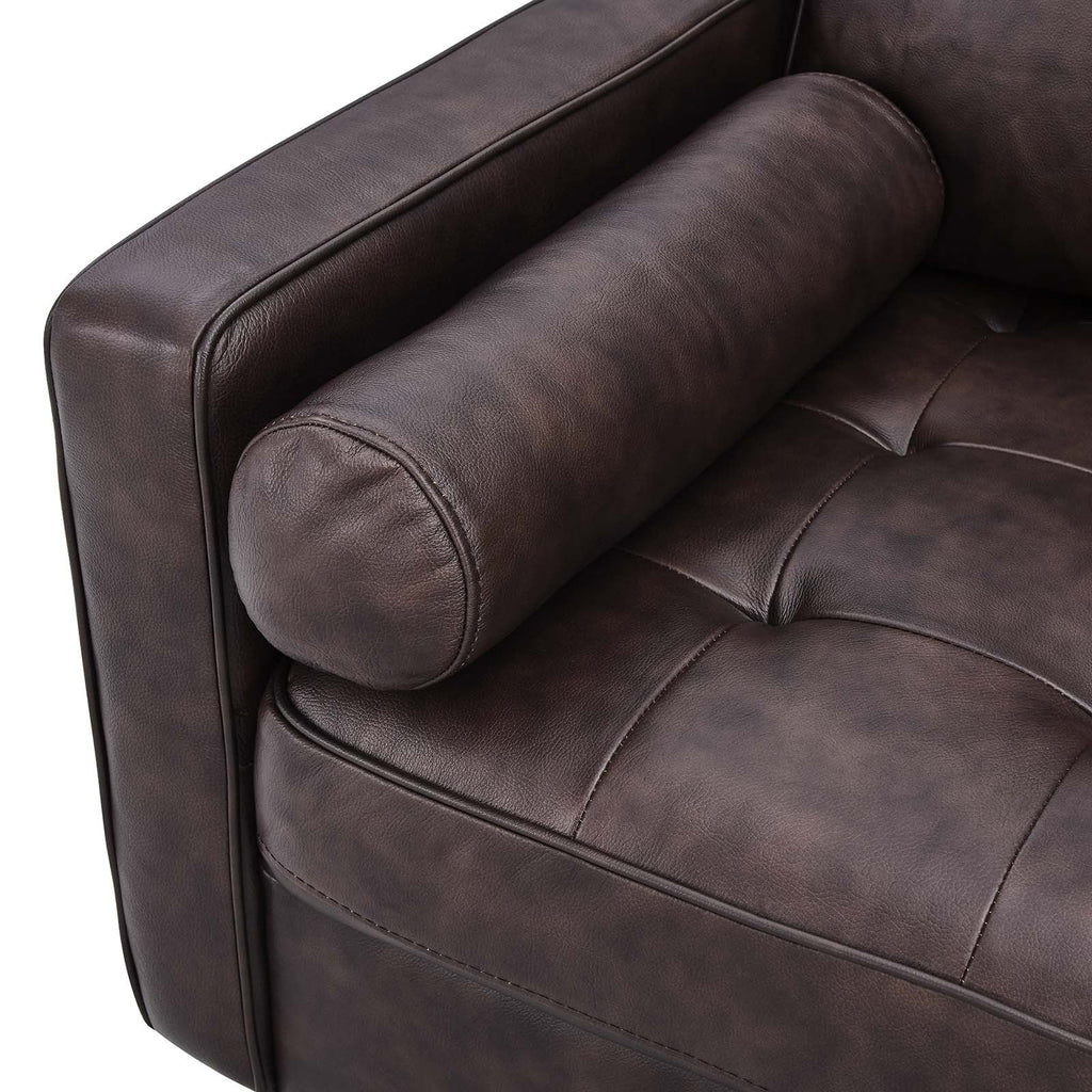 Valour 88" Leather Sofa by Modway