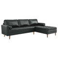 Valour 98" Leather Sectional Sofa by Modway