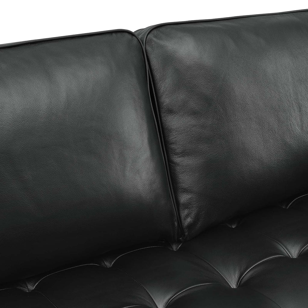 Valour 98" Leather Sectional Sofa by Modway