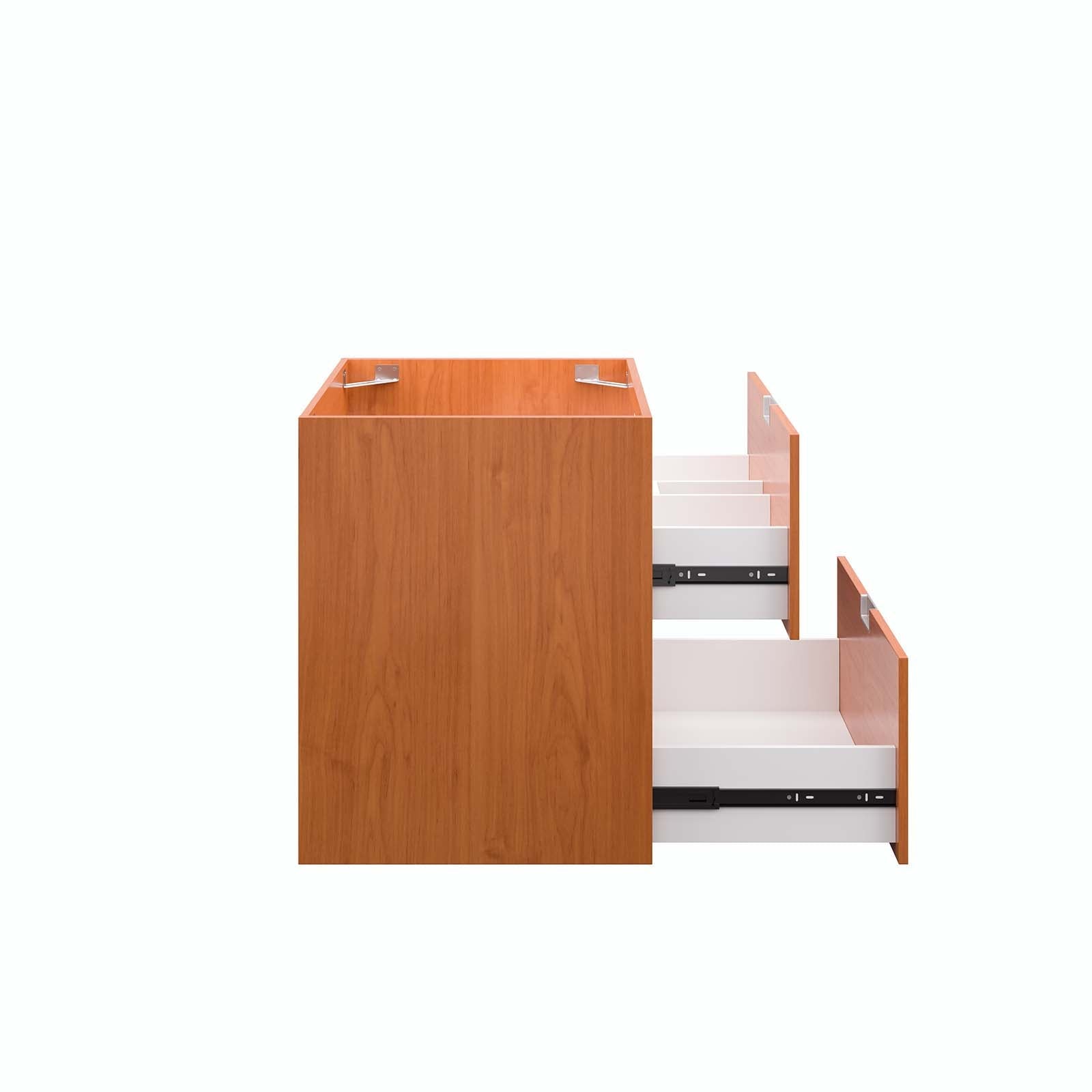 Scenic 24" Wall-Mount Bathroom Vanity Cabinet (Sink Basin Not Included) by Modway