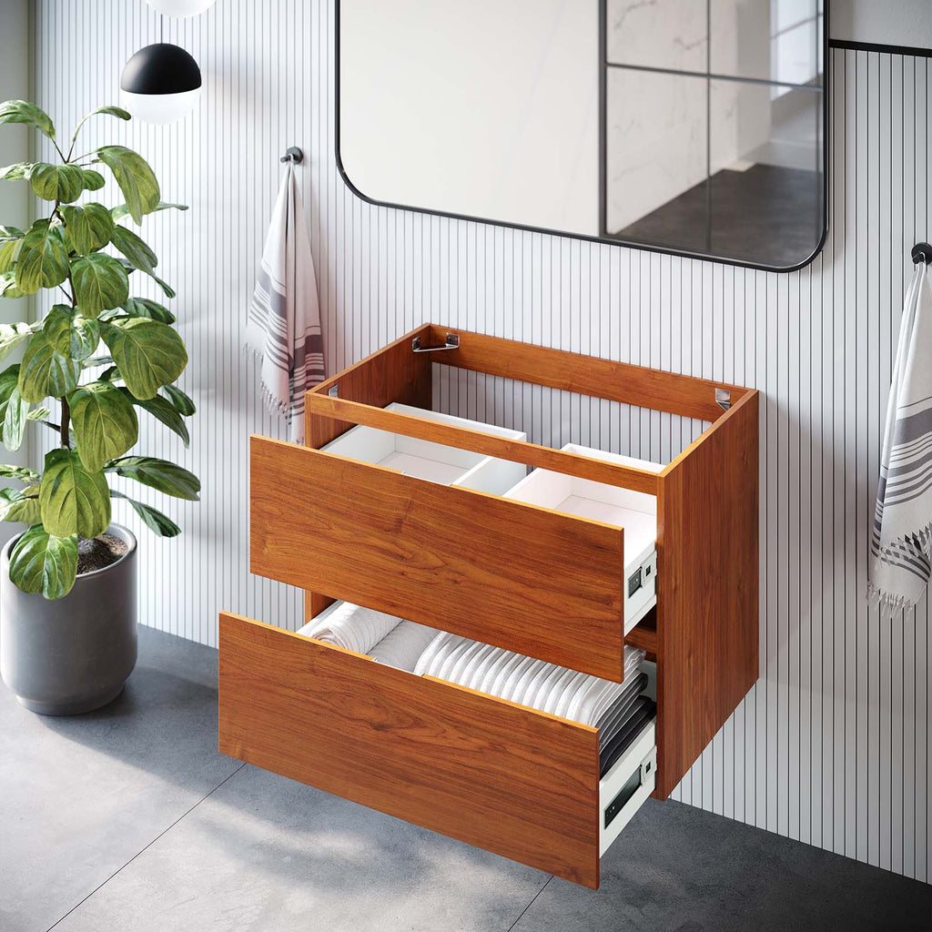 Scenic 30" Wall-Mount Bathroom Vanity Cabinet (Sink Basin Not Included) by Modway