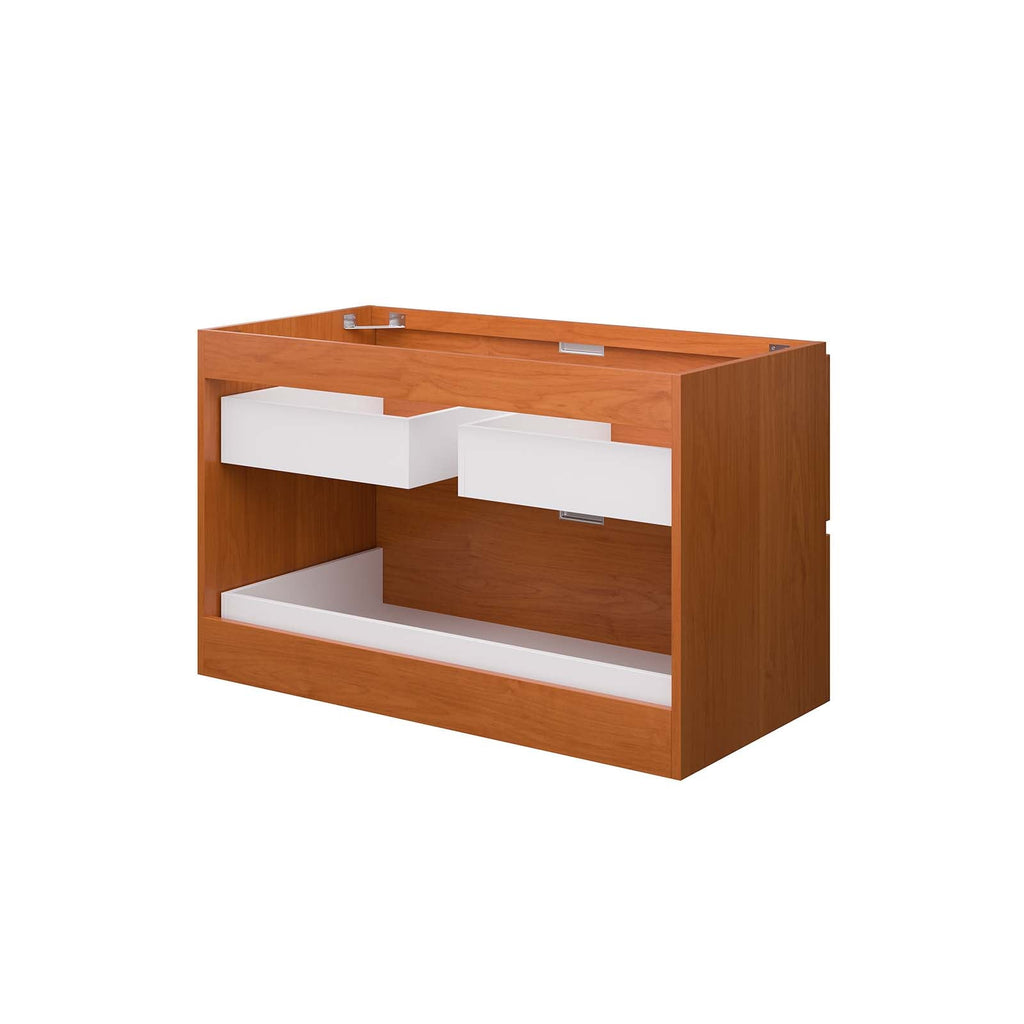 Scenic 36" Wall-Mount Bathroom Vanity Cabinet (Sink Basin Not Included) by Modway