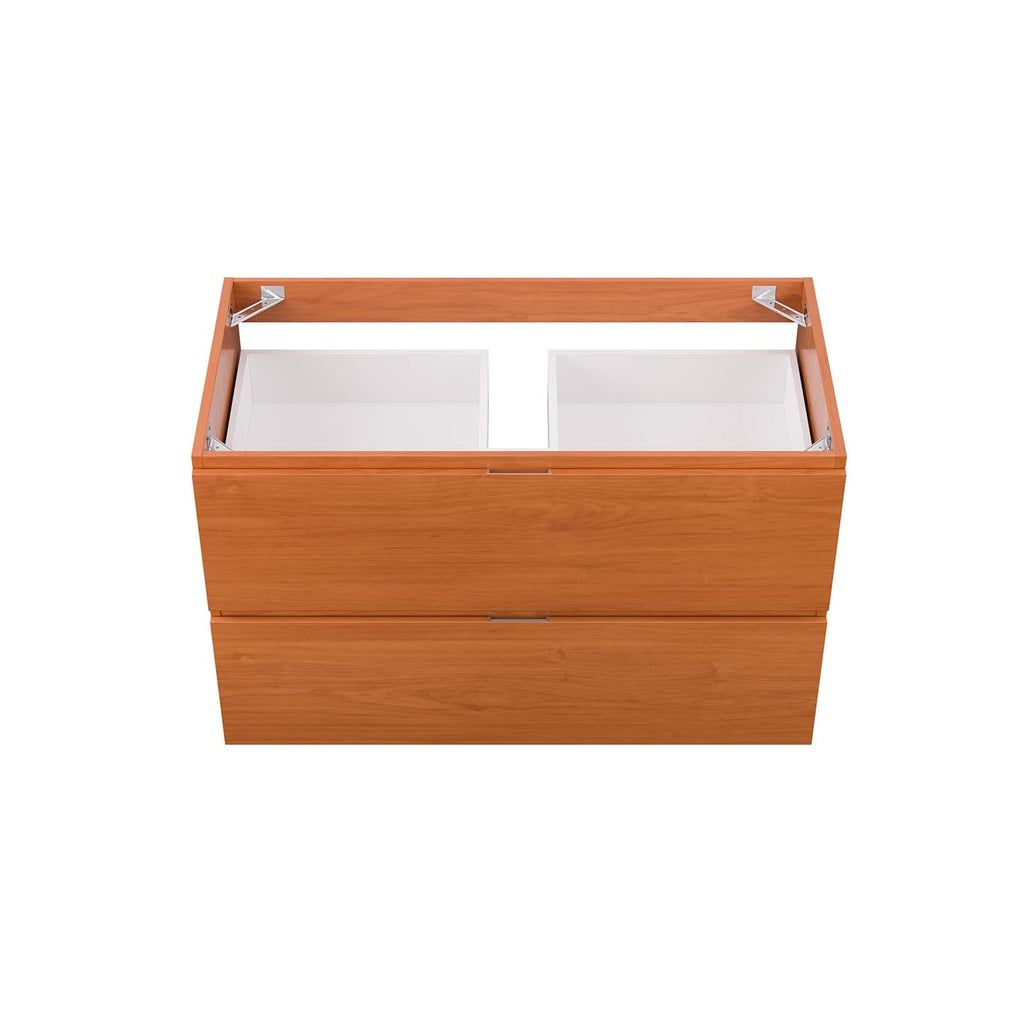 Scenic 36" Wall-Mount Bathroom Vanity Cabinet (Sink Basin Not Included) by Modway