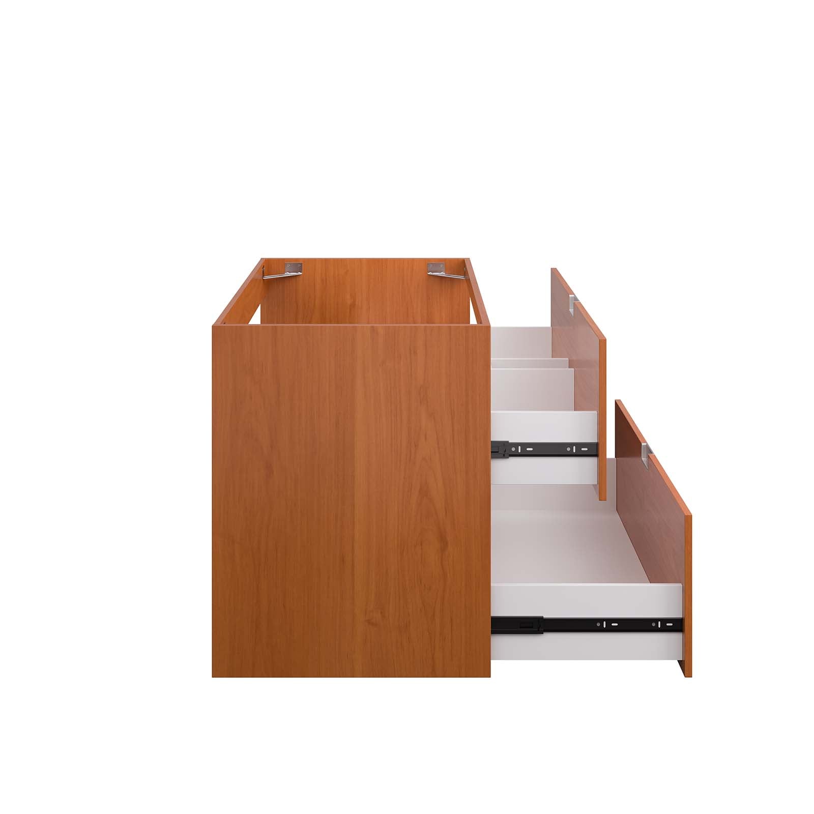 Scenic 36" Wall-Mount Bathroom Vanity Cabinet (Sink Basin Not Included) by Modway