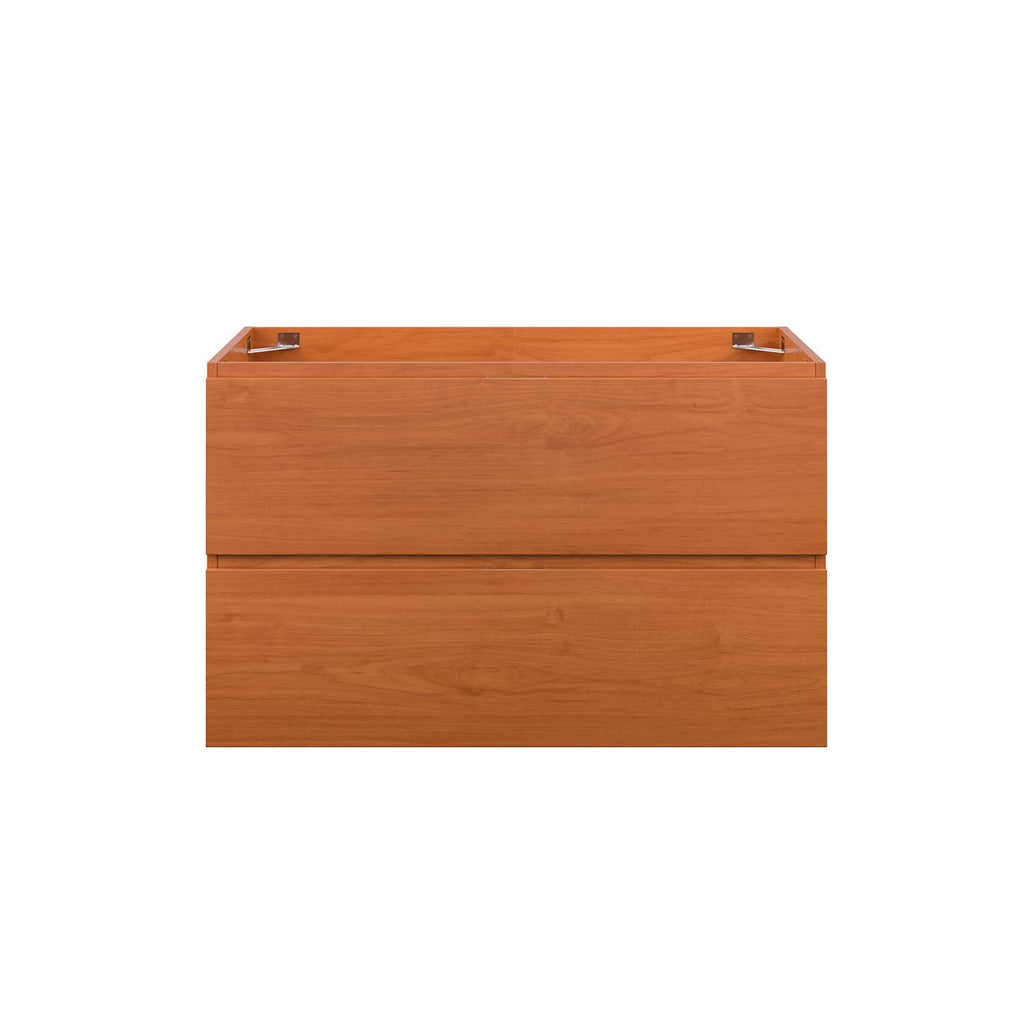 Scenic 36" Wall-Mount Bathroom Vanity Cabinet (Sink Basin Not Included) by Modway