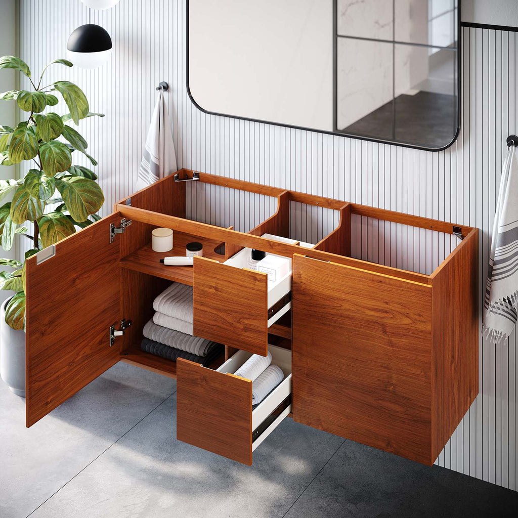 Scenic 48" Double Sink Compatible (Not Included) Bathroom Vanity Cabinet by Modway