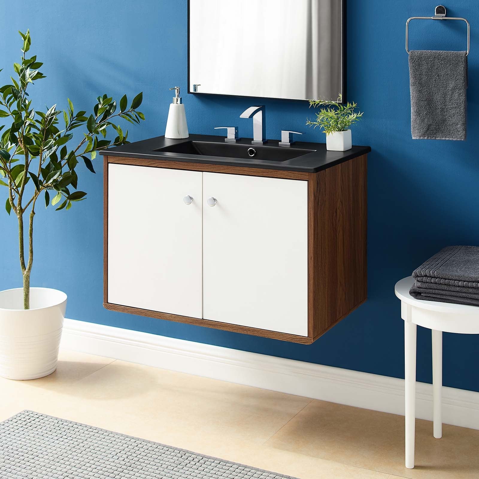 Transmit 30" Wall-Mount Bathroom Vanity by Modway
