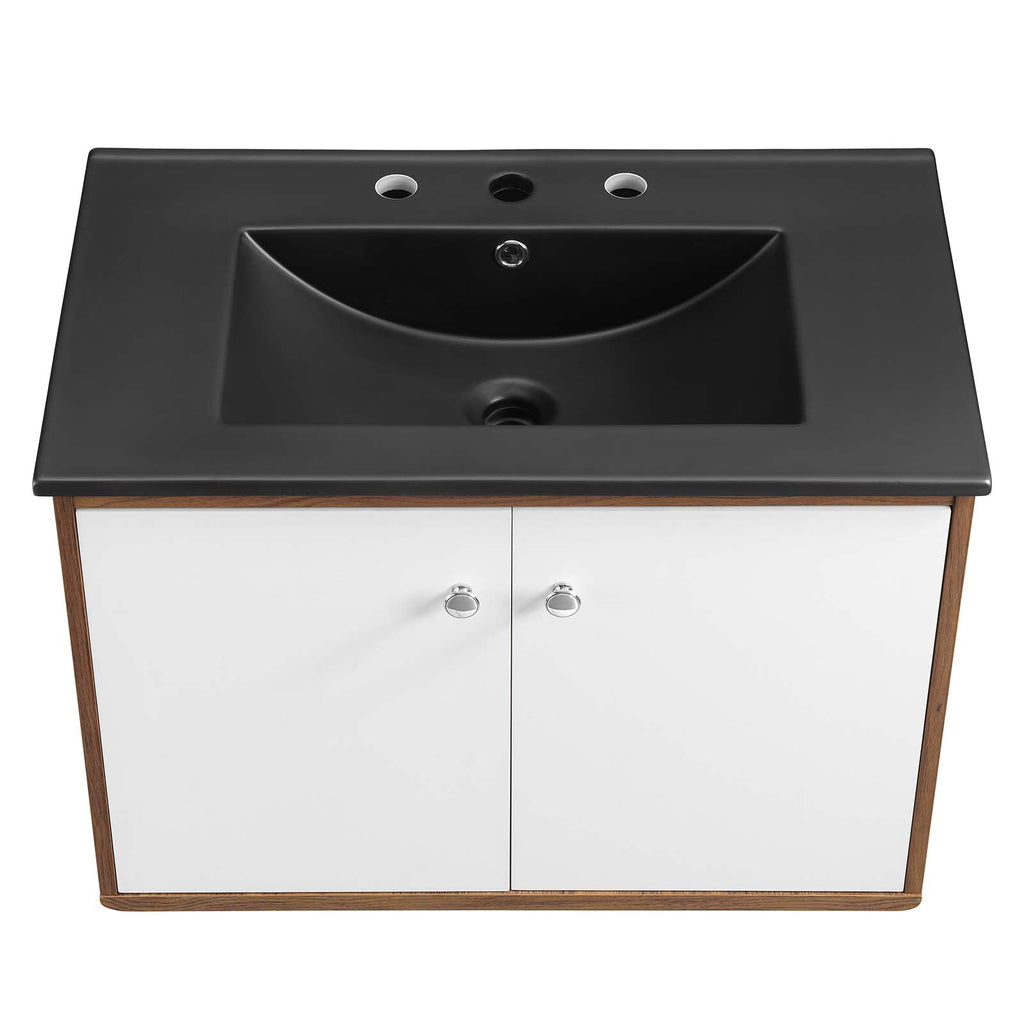 Transmit 30" Wall-Mount Bathroom Vanity by Modway