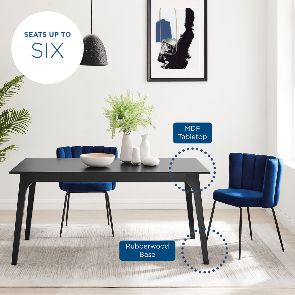 Juxtapose 63Ó Rectangle Dining Table by Modway