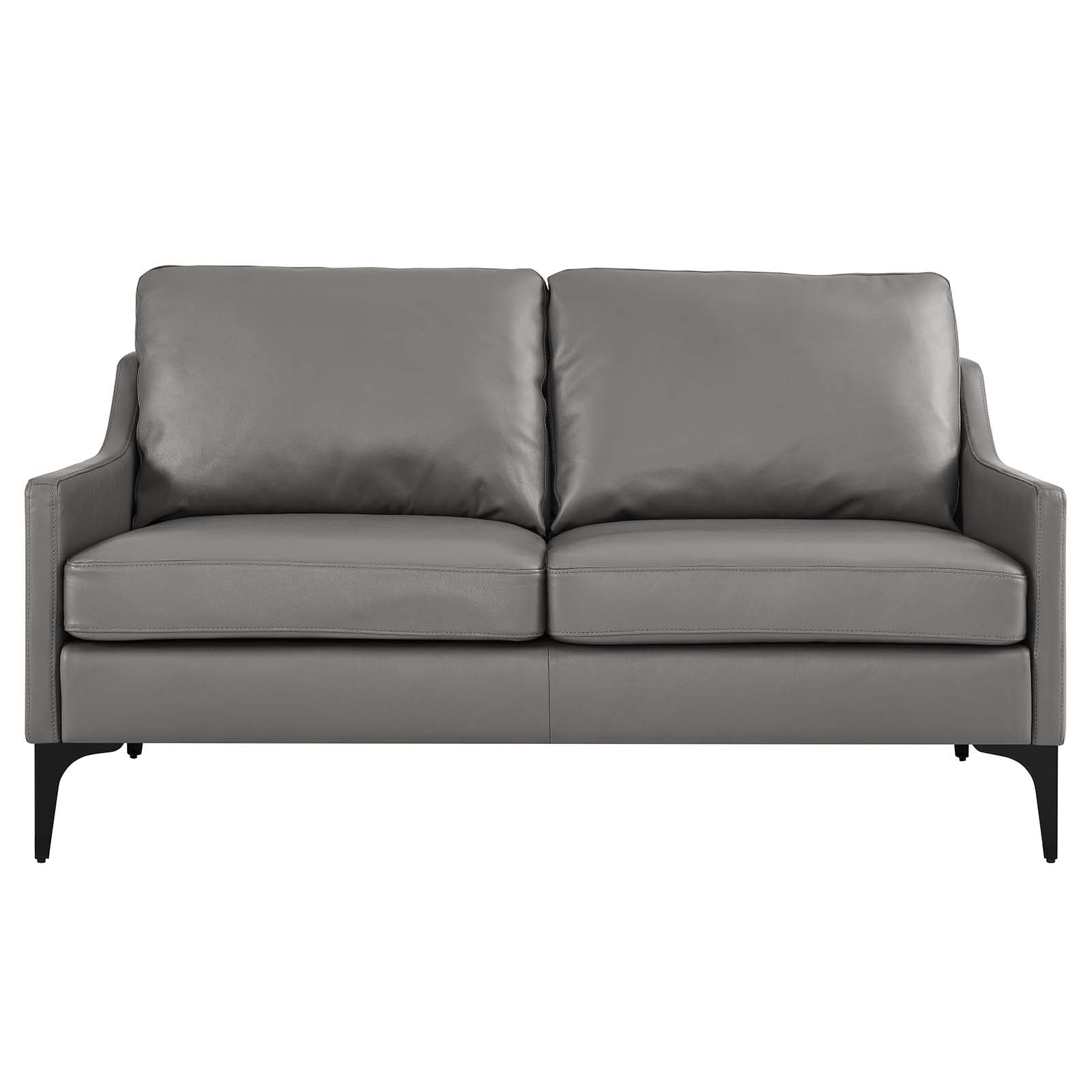Corland Leather Loveseat by Modway