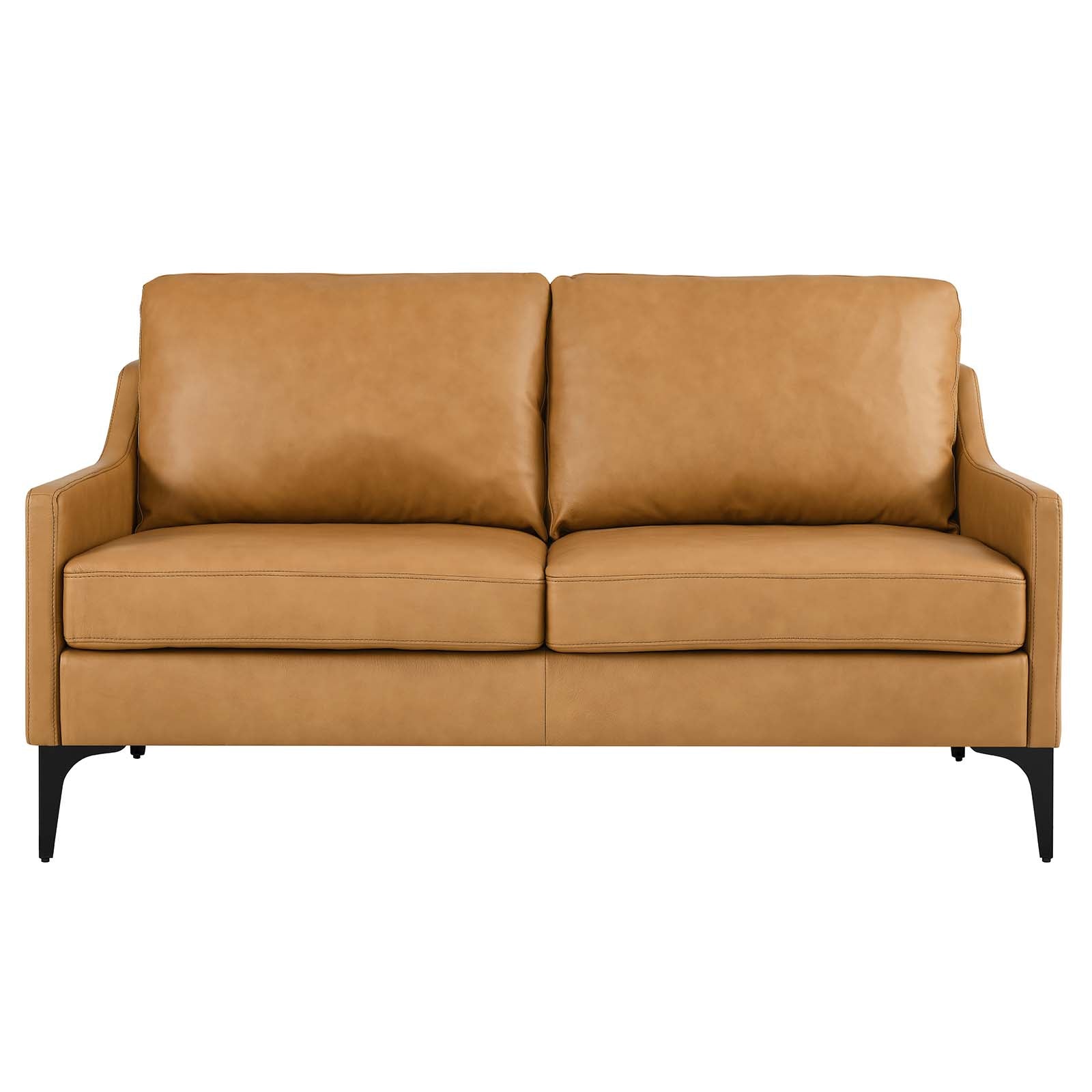 Corland Leather Loveseat by Modway